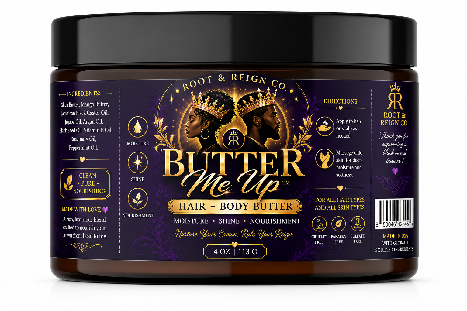Butter Me Up™ Hair + Body Butter (4 oz) — Formerly Crown Butter™