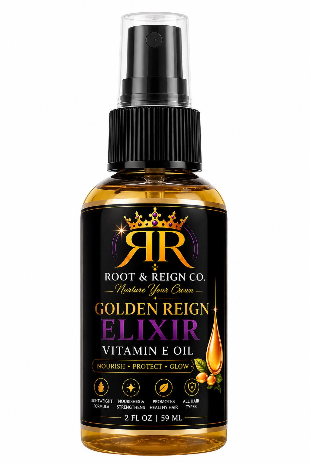Golden Reign Elixir Vitamin E Hair Oil
